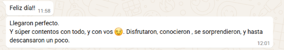 Captura de un mensaje de un cliente